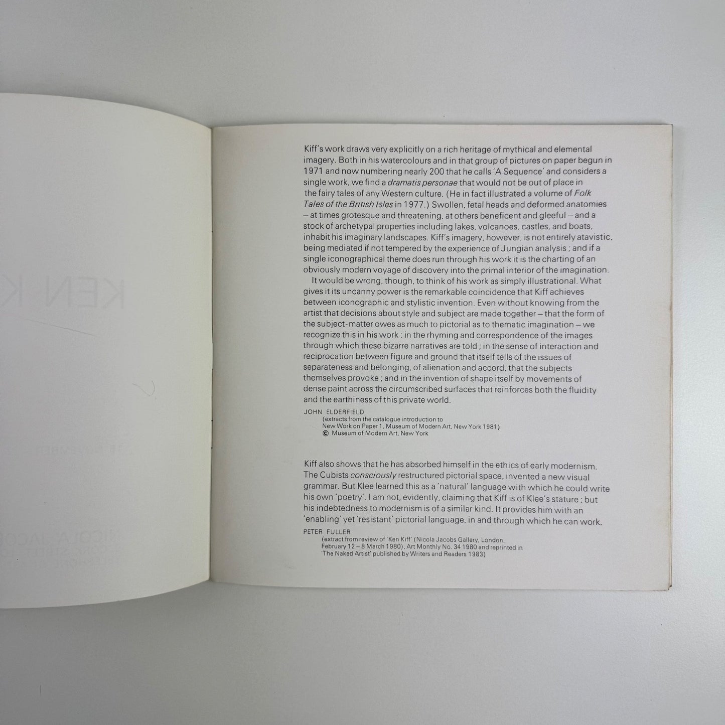 Ken Kiff | Nicola Jacobs Gallery, 1983