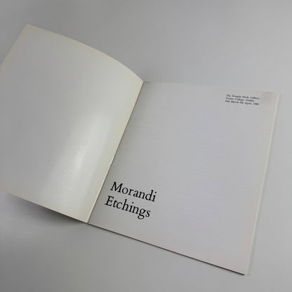 Morandi Etchings. Intro by Stefania Massari | Douglas Hyde Gallery, Dublin 1980