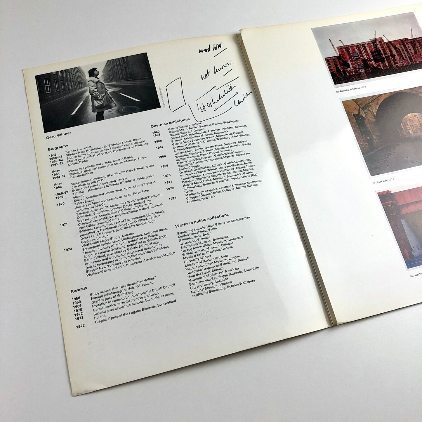 Gerd Winner: Screen Paintings and Graphics | Marlborough Graphics catalogue 1973