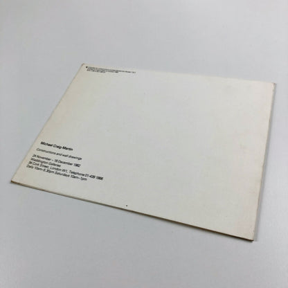 Michael Craig-Martin – Constructions and wall drawings | Waddington Galleries exhibition card, 1982