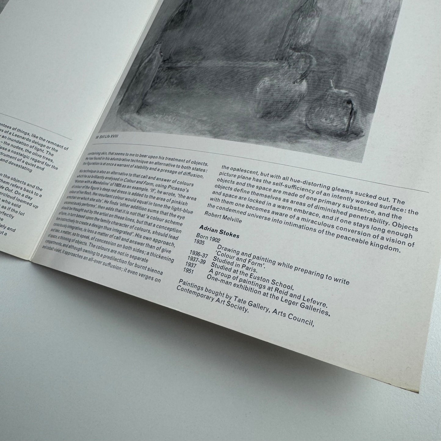 Adrian Stokes | Marlborough Fine Art Jan 1965 cat.no. 153 design Gordon House