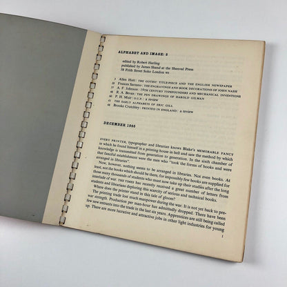 Alphabet and Image – issue number 3 | Design and print journal, December 1946