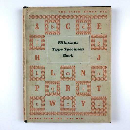 Tillotsons Type Specimen book new edition | December 1952