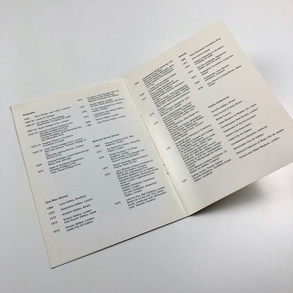 Martin Naylor – Recent Paintings | Juda Rowan Gallery exhibition leaflet, 1981