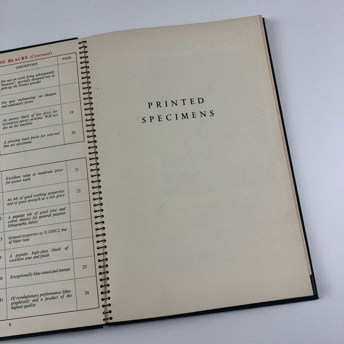 Black Inks by Coates | A Specimen Book of Fine Printing Inks, 1950s?