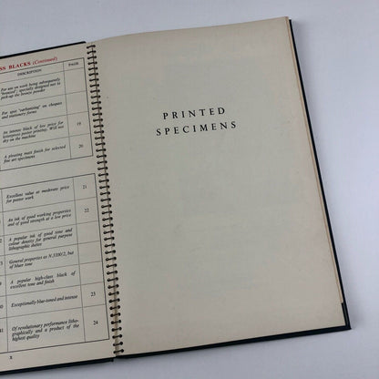 Black Inks by Coates | A Specimen Book of Fine Printing Inks, 1950s?