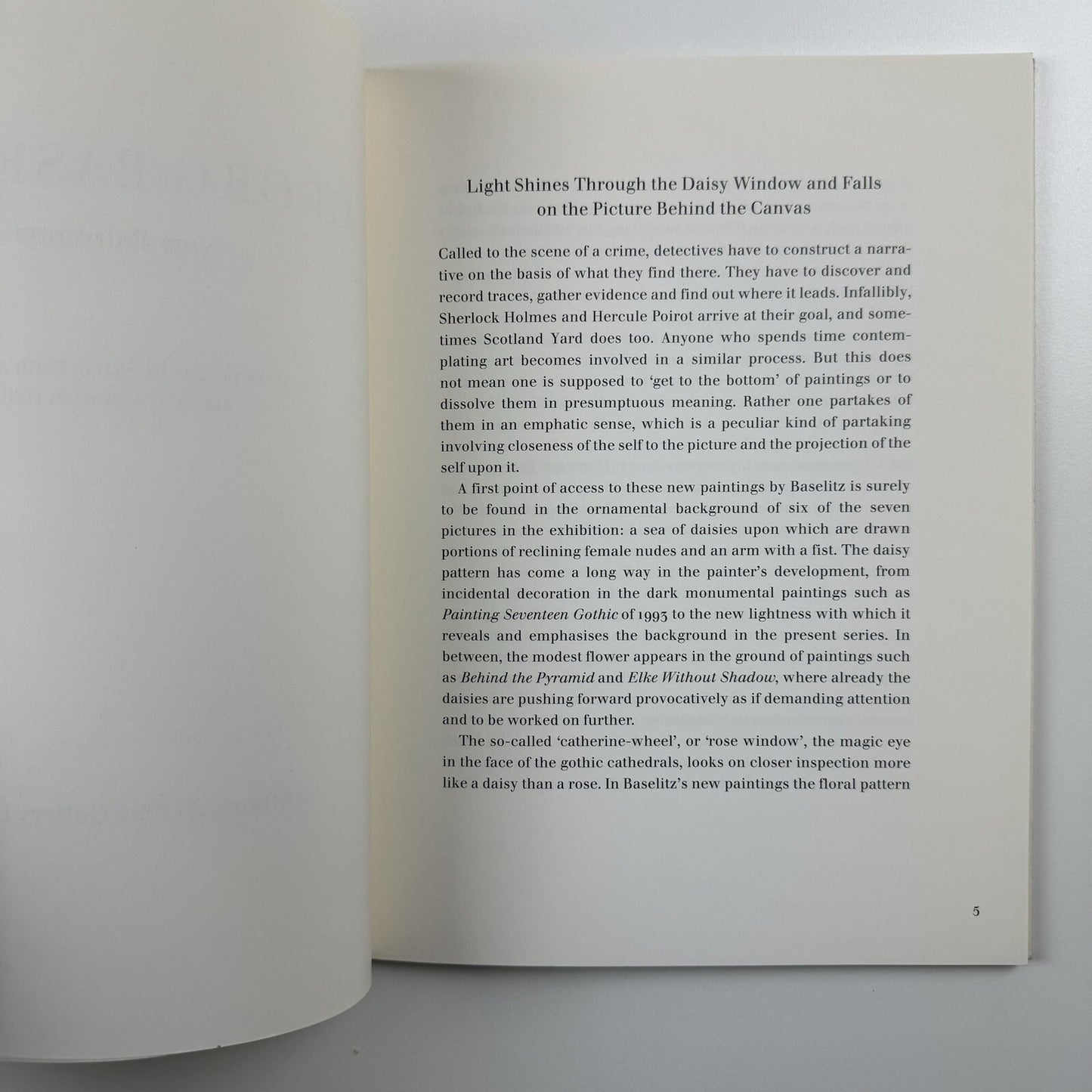 Georg Baselitz. New Paintings | Anthony d'Offay Gallery, London 1999 catalogue