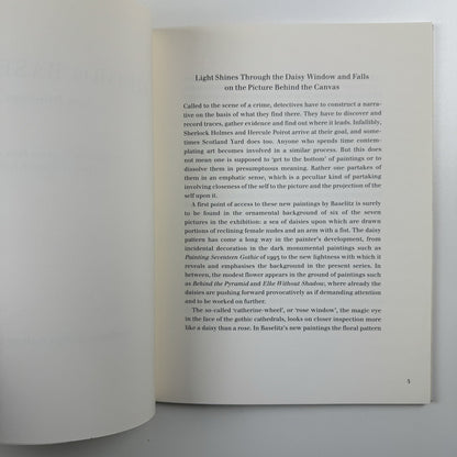 Georg Baselitz. New Paintings | Anthony d'Offay Gallery, London 1999 catalogue