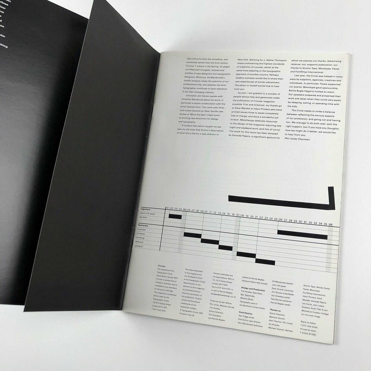 The magazine of the Typographic Circle – 'Circular' | Spring 1997 | Issue 7