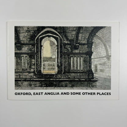 Oxford, East Anglia and some other places | Prints and Paintings by Edward Bawden Brendan Neiland and Valerie Thornton | Folded card, 2005