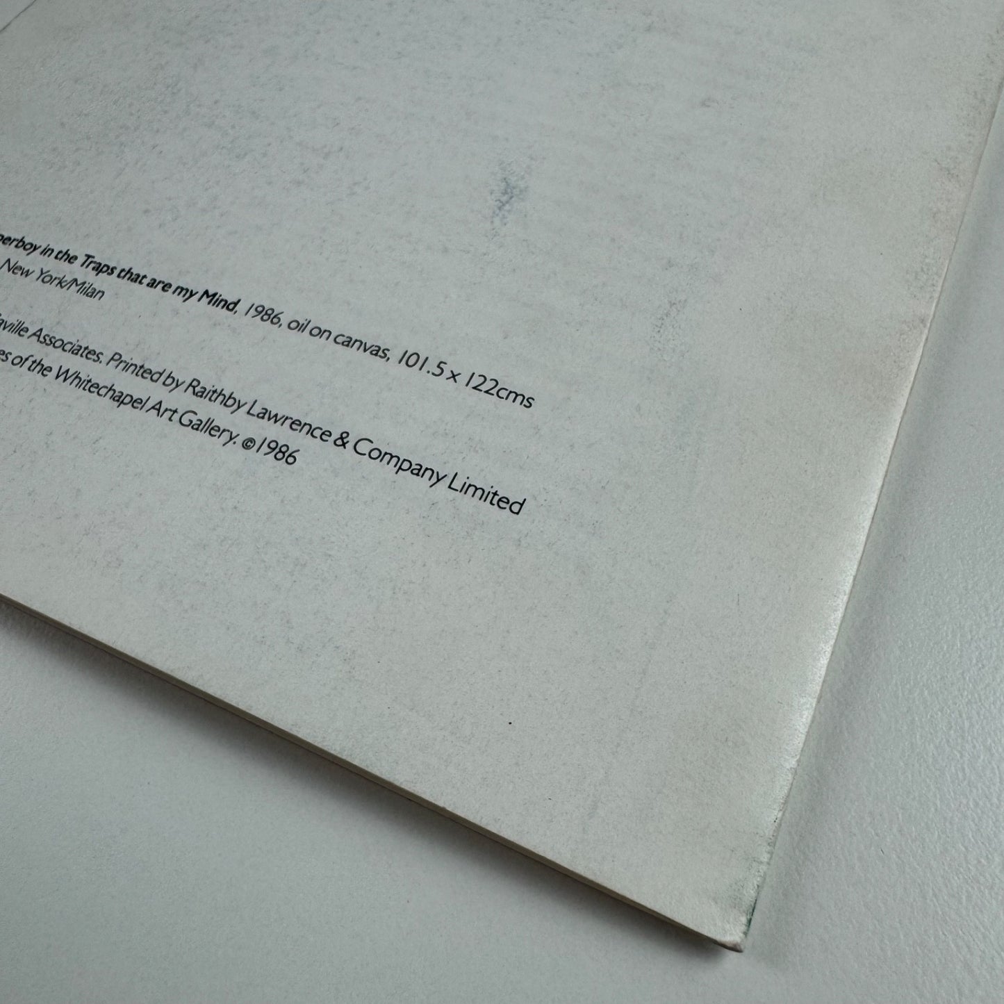 Leaflet for Jeffrey Dennis: Recent Paintings | New Gallery, 1986 text Stuart Morgan