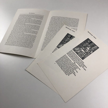 Prospectus for The Story of Cupid and Psyche | William Morris | Clover Hill, 1974