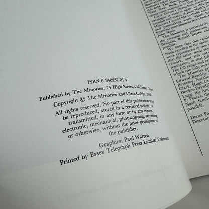 John Nash – Book Designs | By Clare Colvin | Minories Touring exhibition, 1986