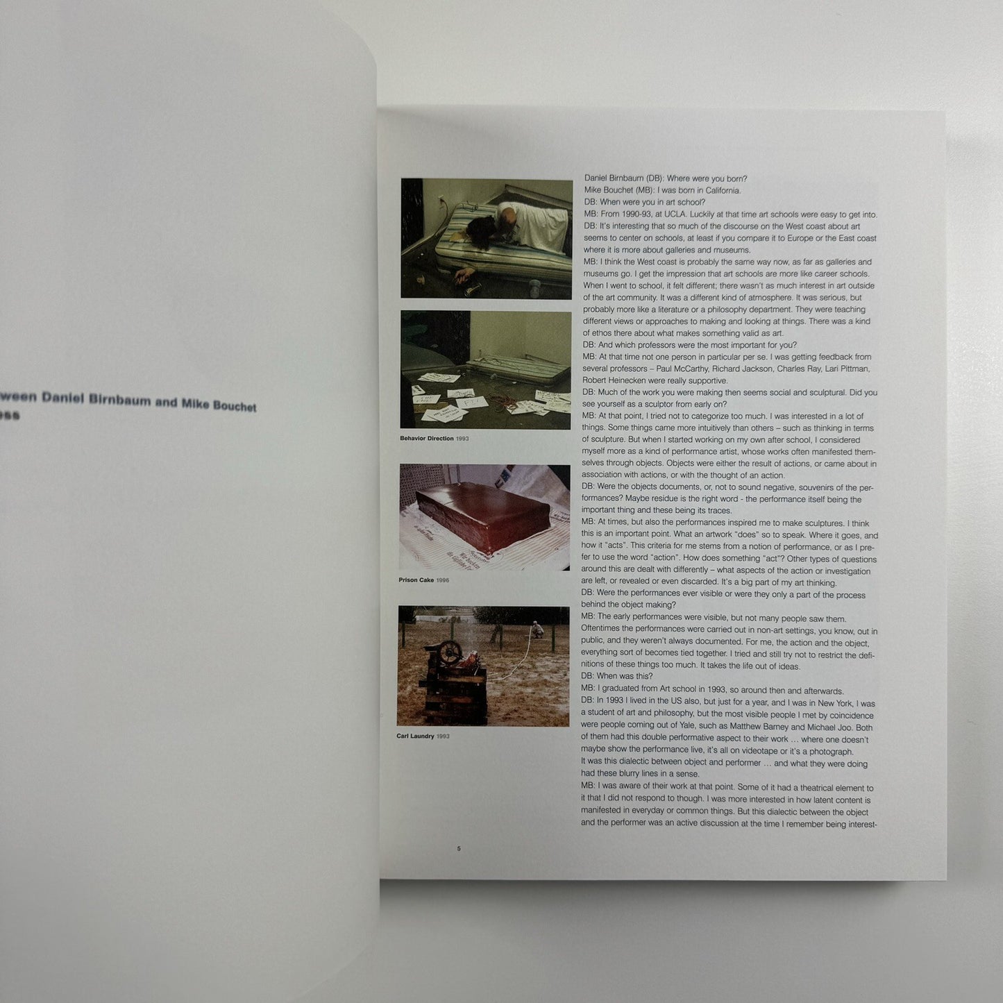 Mike Bouchet. Selected Works 1989-2009 | Sternberg Press, 2009