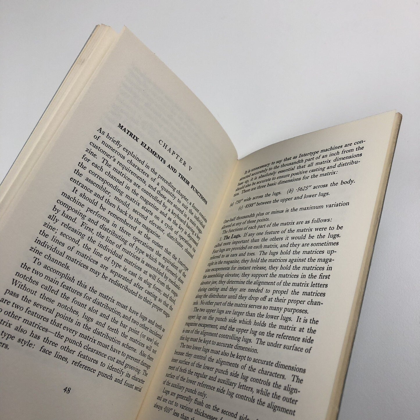 Harris-Intertype Matrix staff Handbook, undated