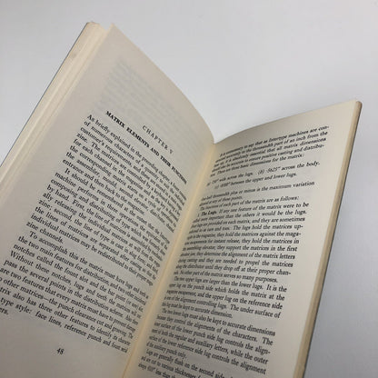 Harris-Intertype Matrix staff Handbook, undated