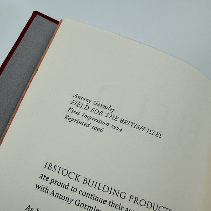 Antony Gormley Field for the British Isles 1996 |Edited by Oriel Mostyn  | Signed by the artist