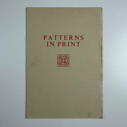 Patterns in Print. A Workshop experiment by Mark Arman | The Workshop Press 1981