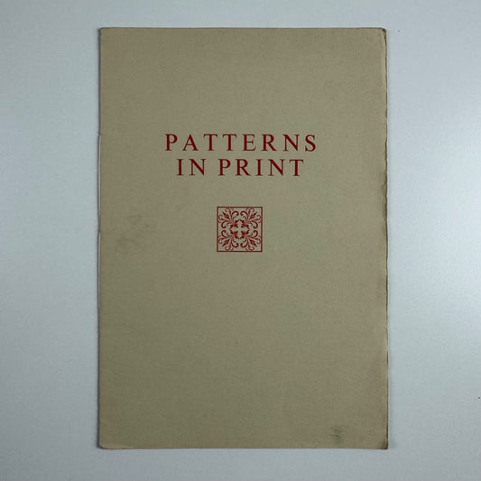 Patterns in Print. A Workshop experiment by Mark Arman | The Workshop Press 1981