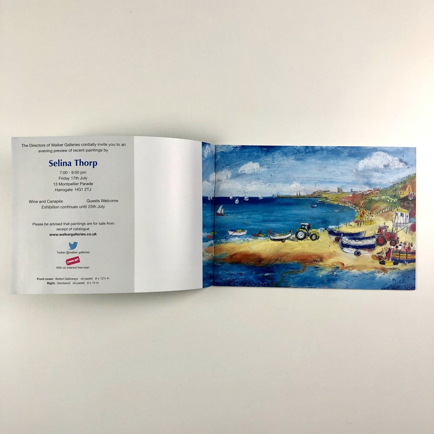 Selina Thorp | Walker Galleries Harrogate exhibition catalogue