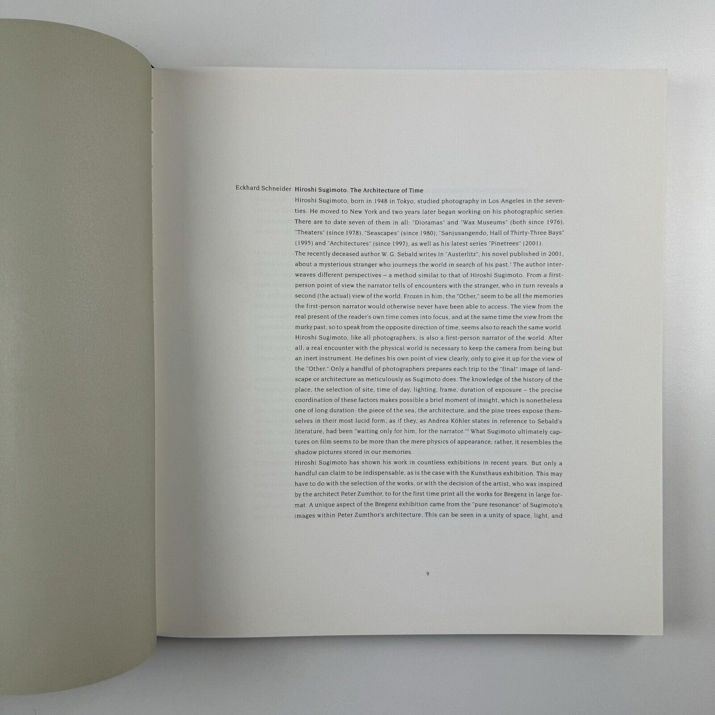 Hiroshi Sugimoto Architecture of Time | Kunsthaus Bregenz 2001/2 | curated by Eckhard Schneider