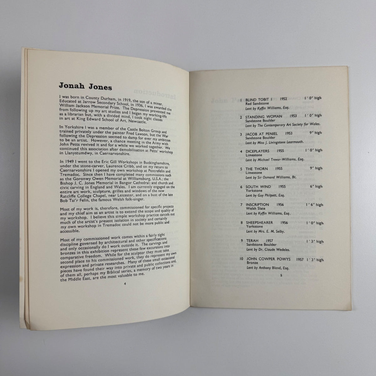 Jonah Jones, John Petts, Kyffin Williams | Arts Council of Great Britain 1961
