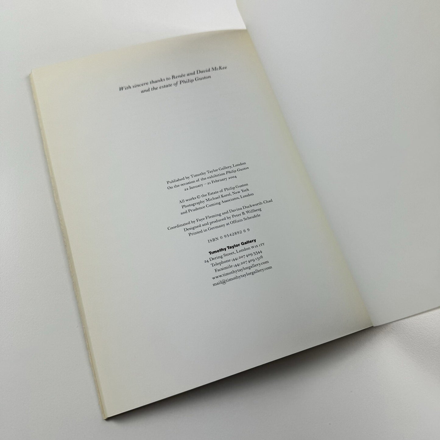 Philip Guston | Catalogue and lecture at  University of Minnesota | Editor Renée McKee | Timothy Taylor Gallery, 1978