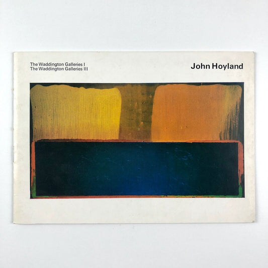 John Hoyland Paintings exhibition catalogue | The Waddington Galleries, 1970 | catalogue design by Gordon House
