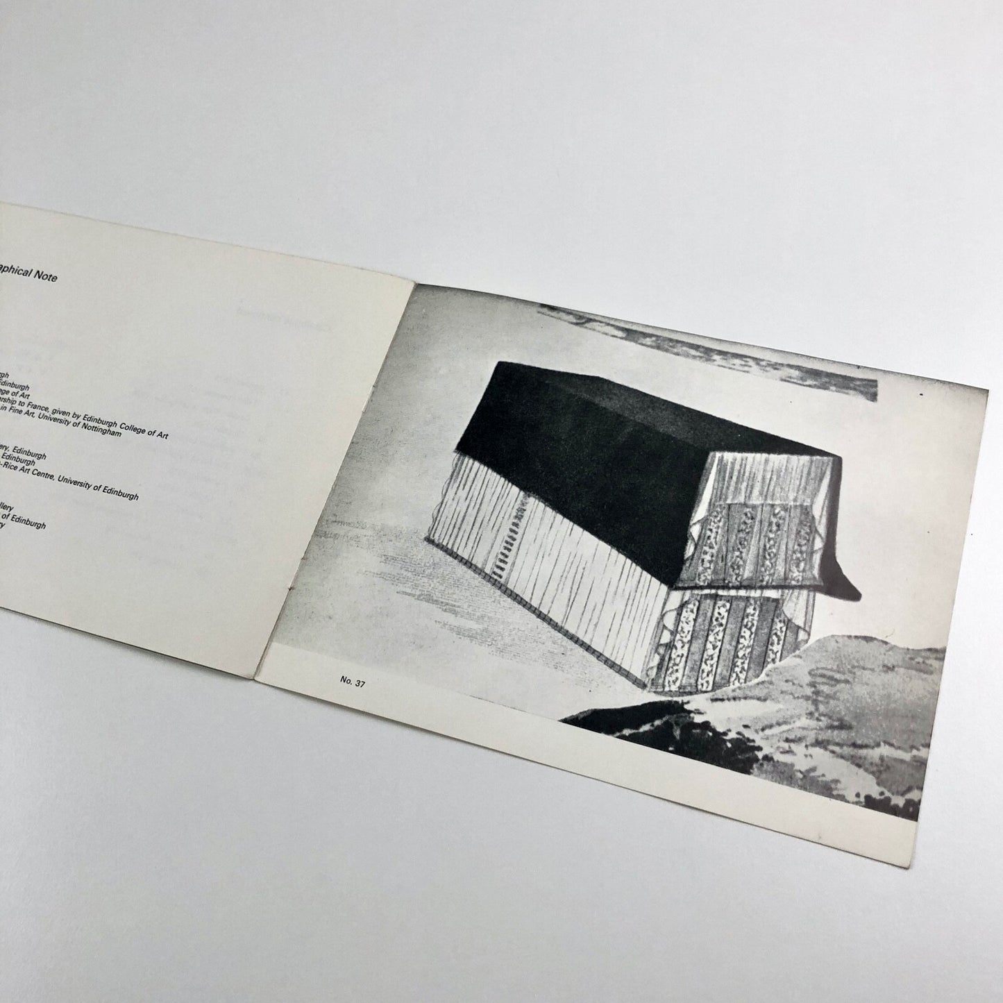Gavin Robson – retrospective exhibition | Nottingham University Art Gallery card, 1977