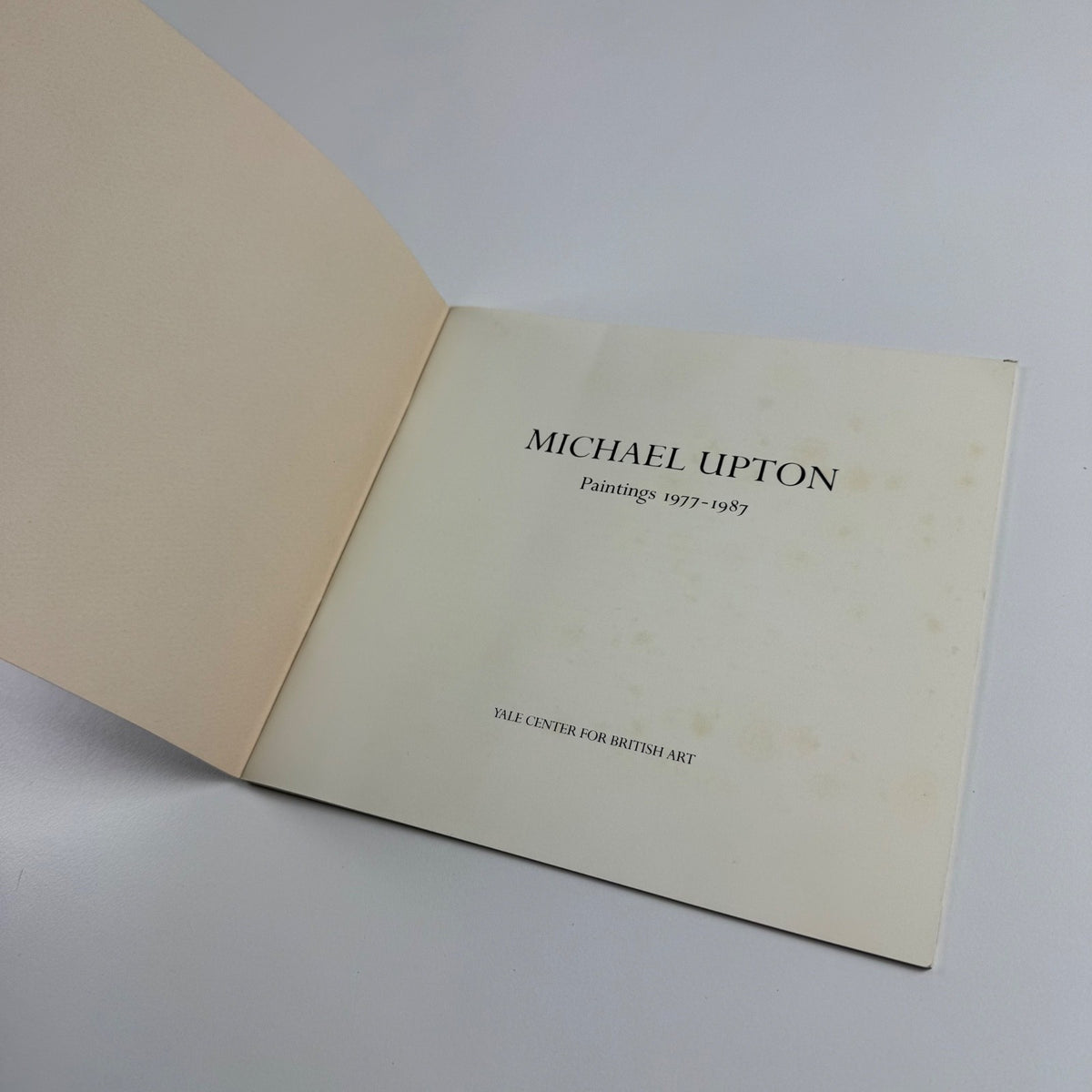 Michael Upton | Yale Centre for British Art, 1987