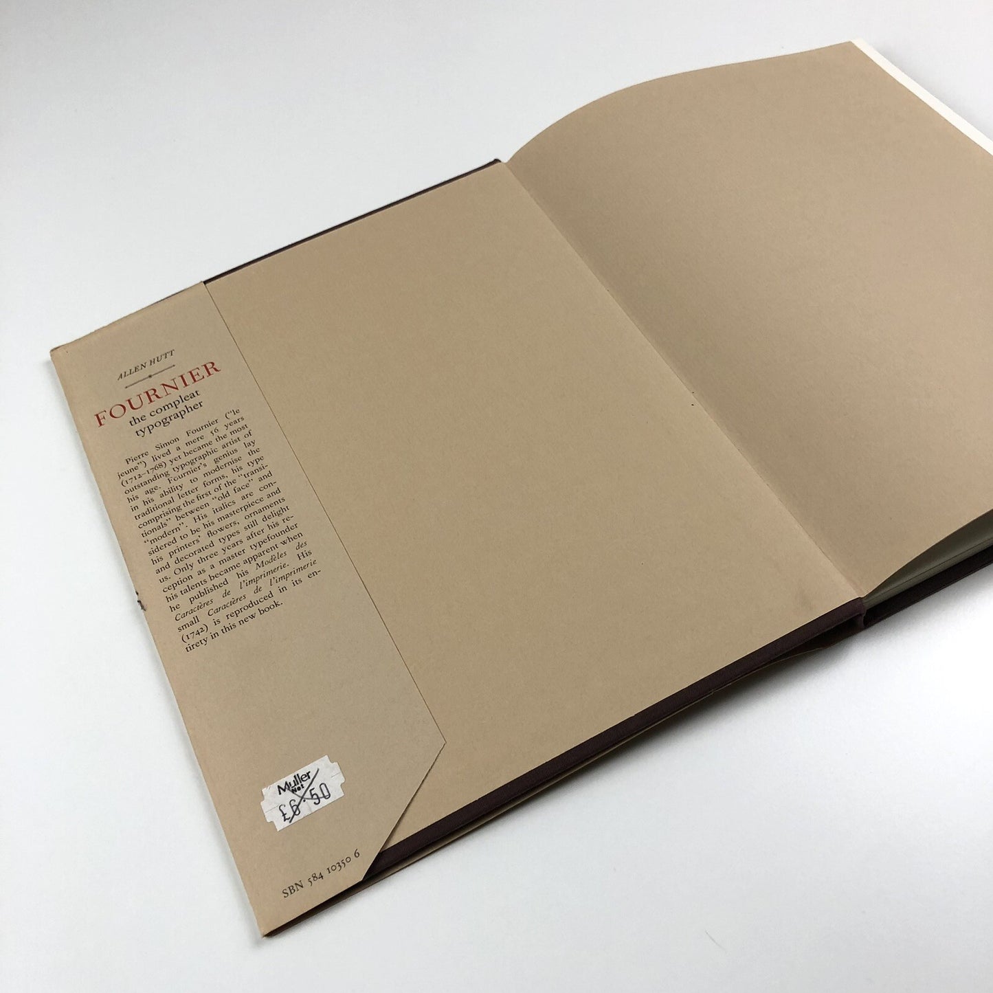 Fournier – the Compleat Typographer by Allen Hutt | Frederick Muller 1972