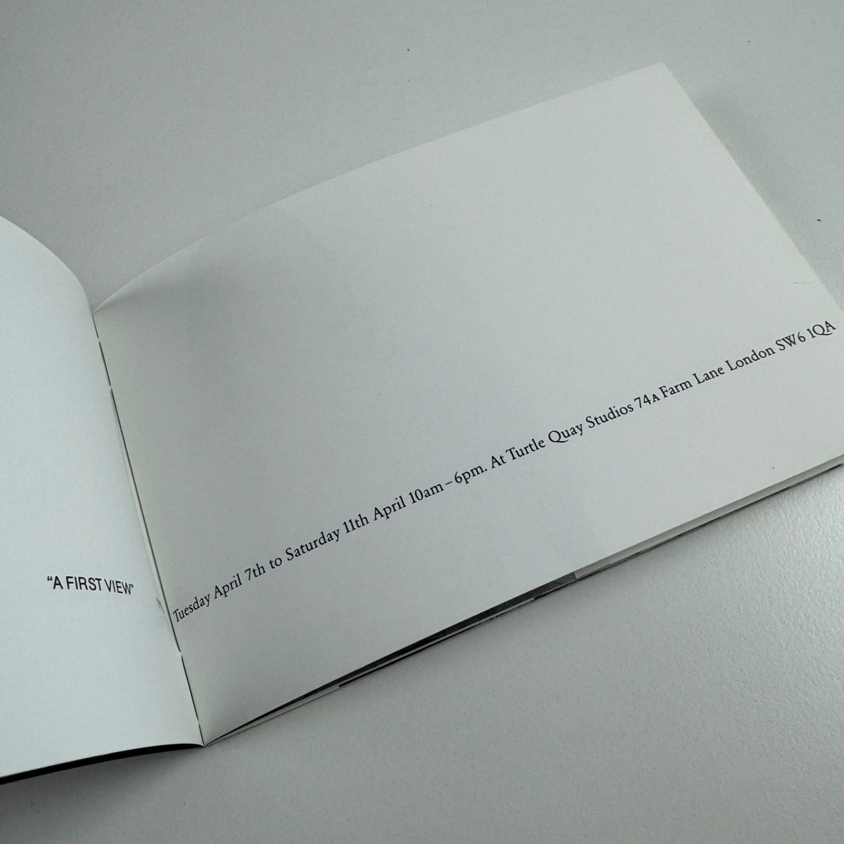 Ishbel Myerscough. A First View | Anthony Mould Contemporary, 1992