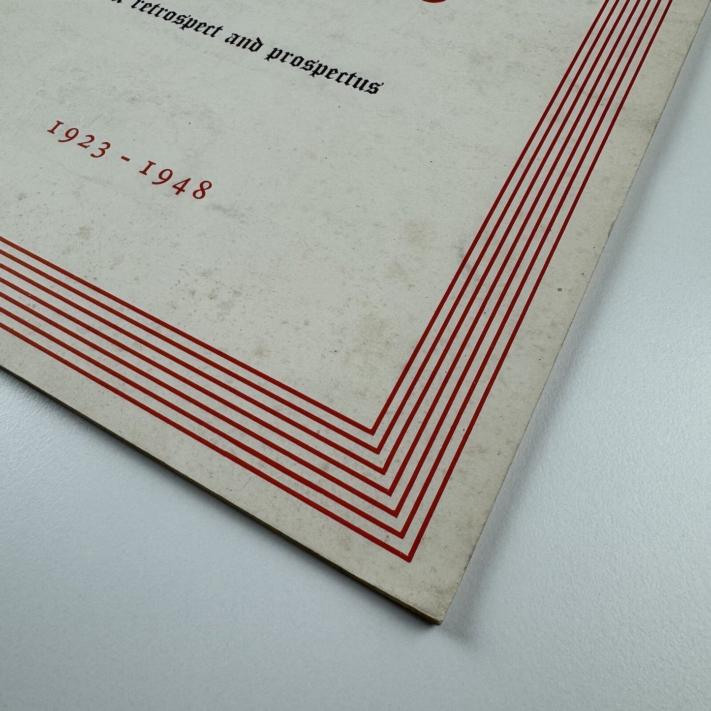 The Phaidon Press. A retrospect and prospectus 1923-1948