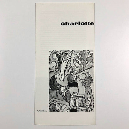 Exhibition leaflet for Charlotte Salomon | Museum Fodor Amsterdam | Cat. no. 259, 1961