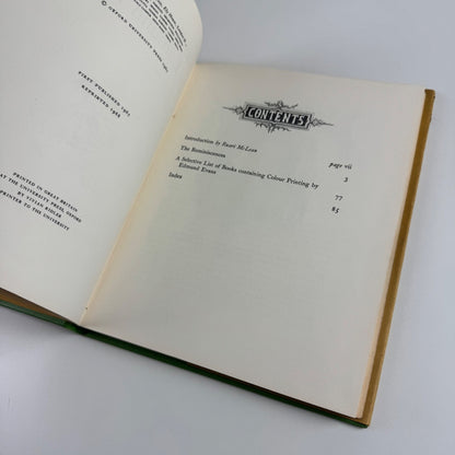 The Reminiscences of Edmund Evans Ruari McLean | Oxford, 1968 reprint | Inscribed by Harry Carter to George Buday