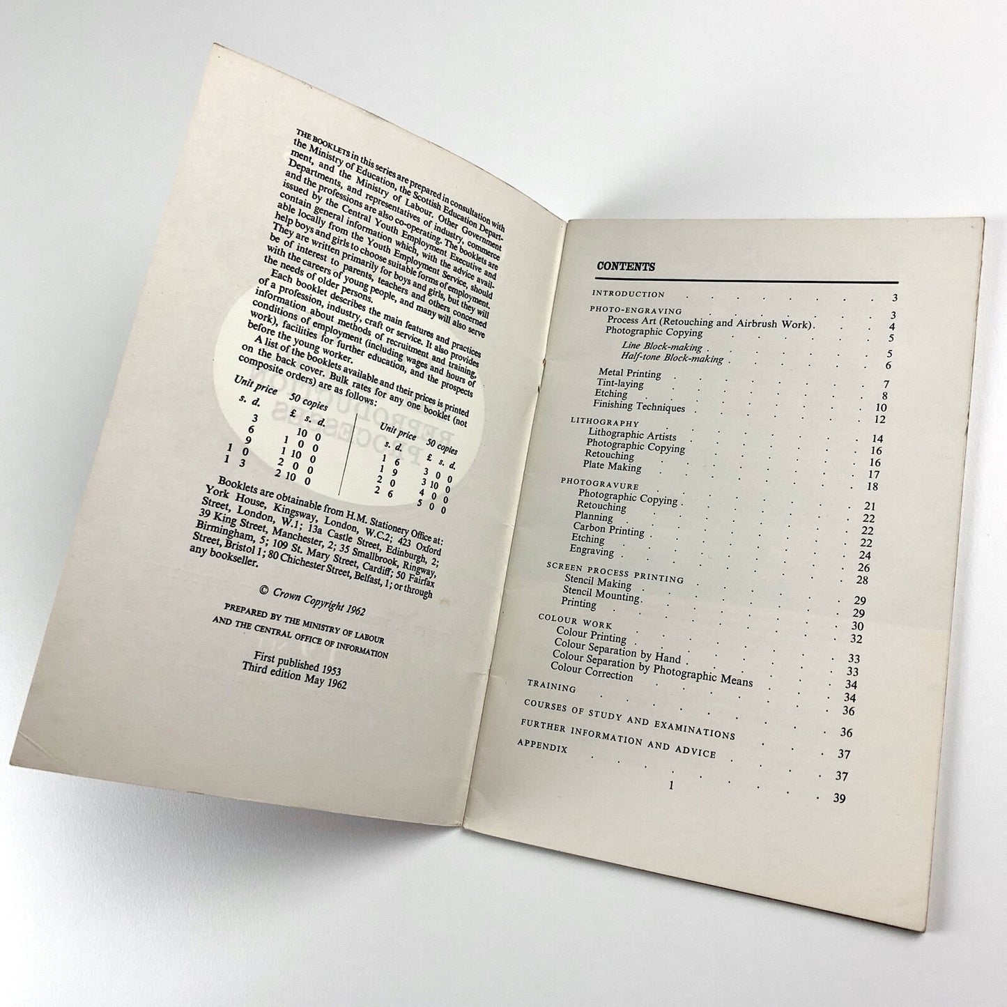 Printing in the Graphic Reproduction Process | Choice of Careers No.48, 1962