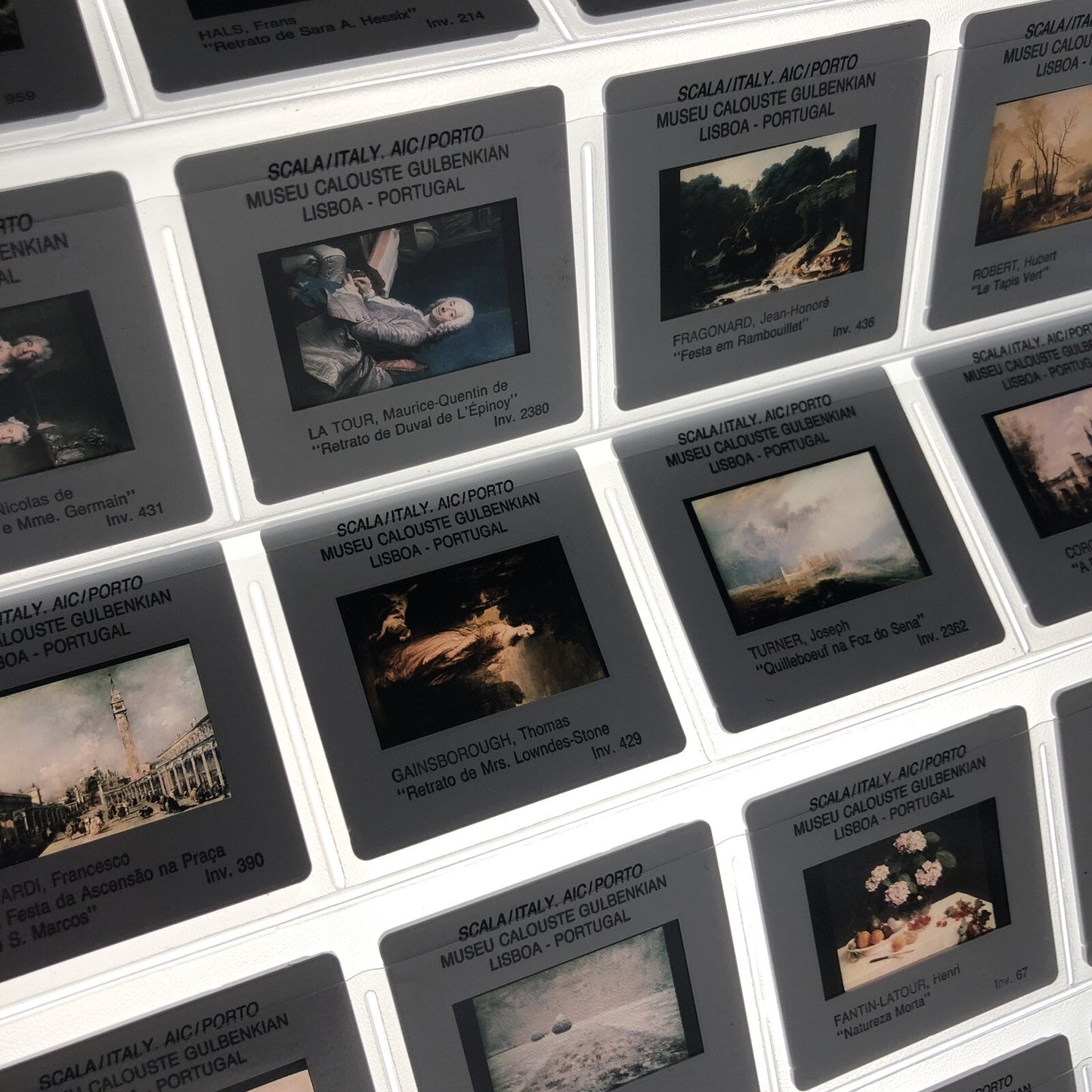 Pintura – Museu Calouse Gulbenkian | 35mm slides in folder with text, 1995