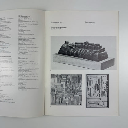 Eduardo Paolozzi - New Reliefs and Sculpture | Marlborough Fine Art catalogue, 1976