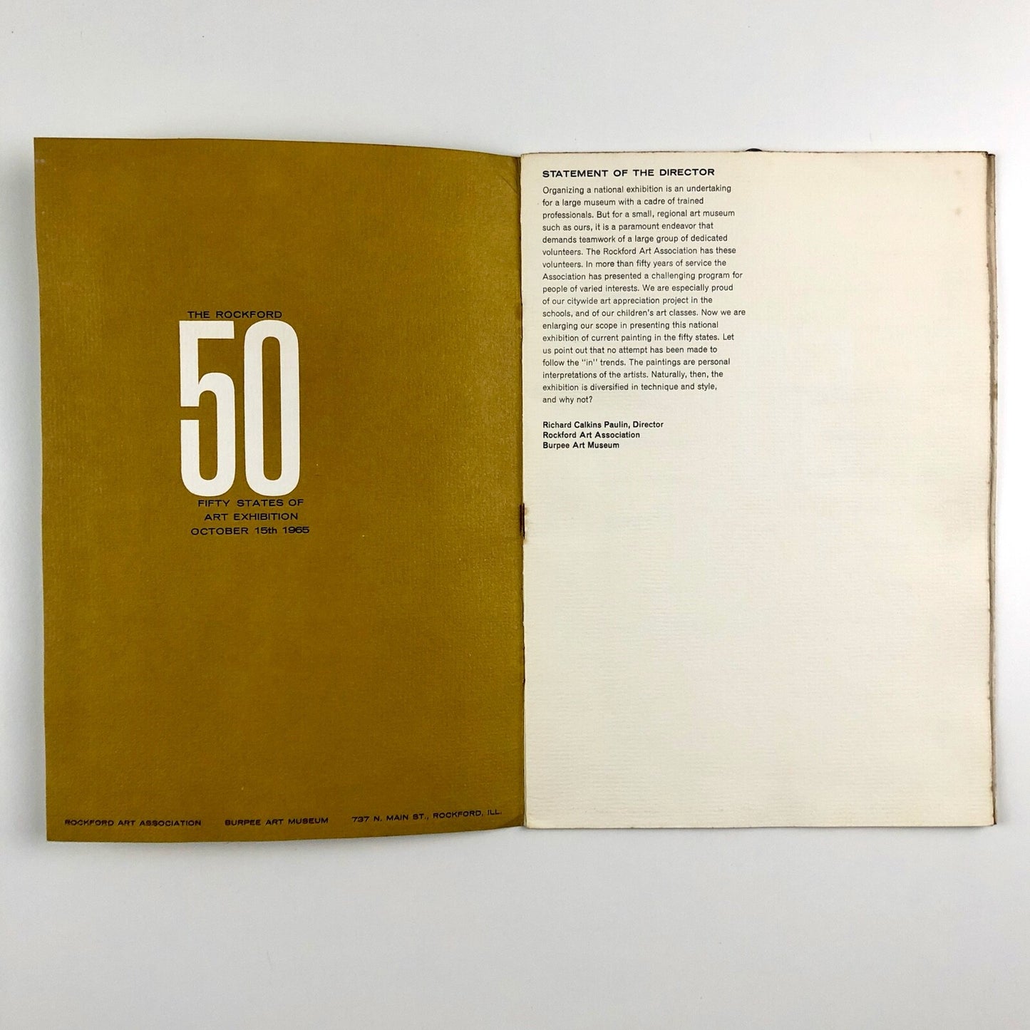 The Rockford – Fifty States of Art Exhibition 1965 | Rockford Art Association Burpee