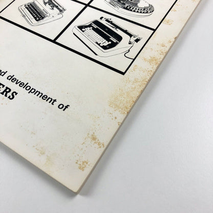 History and Development of Typewriters by G. Tilghman Richards | Science Museum HMSO 1964