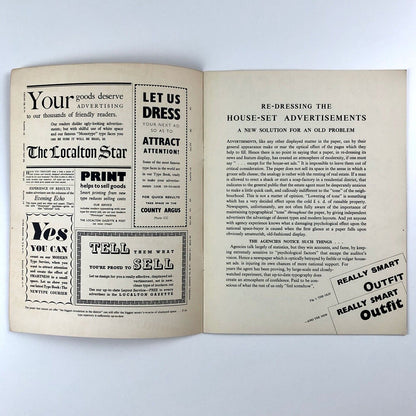 Re-Dressing the House-Set Advertisements | Reprinted from the Monotype Recorder