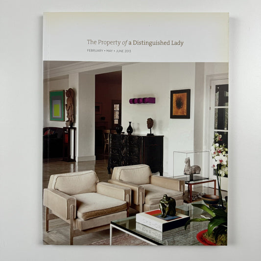 The Property of a Distinguised Lady | Christie's catalogue – Feb/May/June 2013 ref 110602