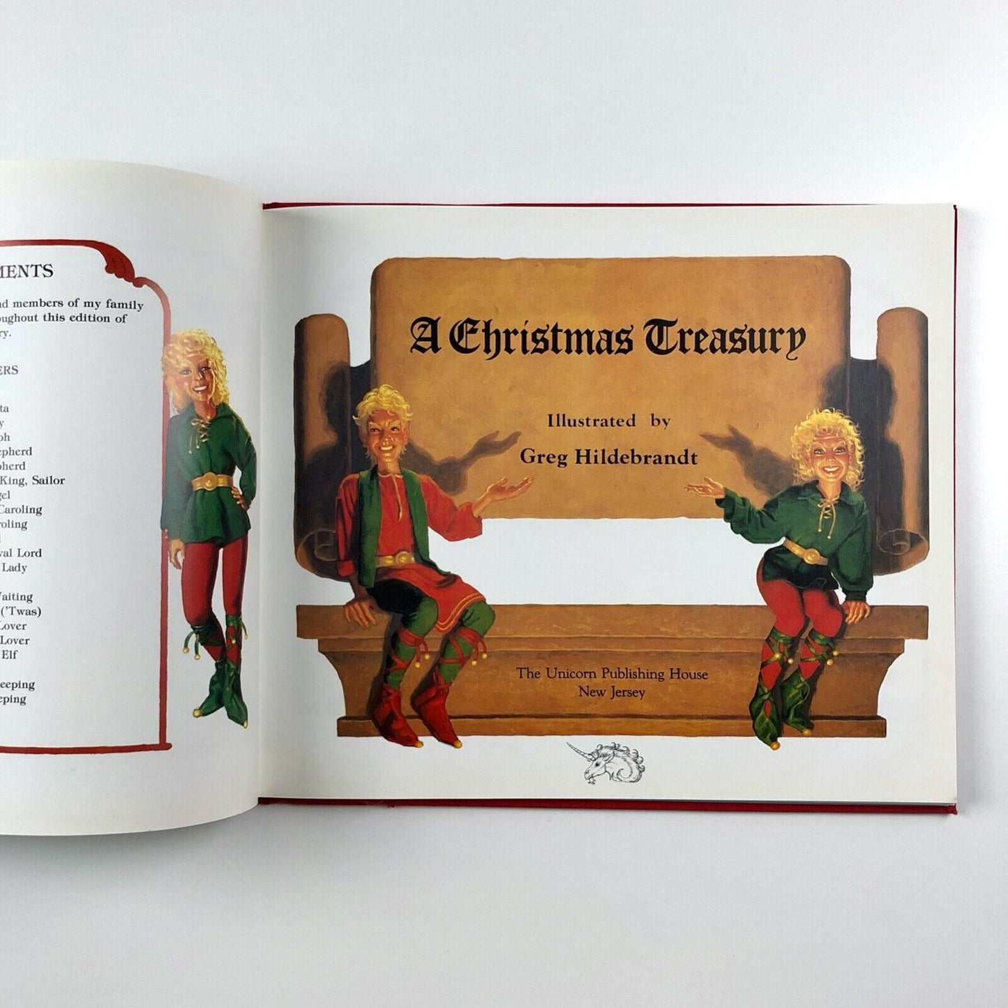 A Christmas Treasury – illustrated by Greg Hildebrandt | The Unicorn Publishing House | Signed