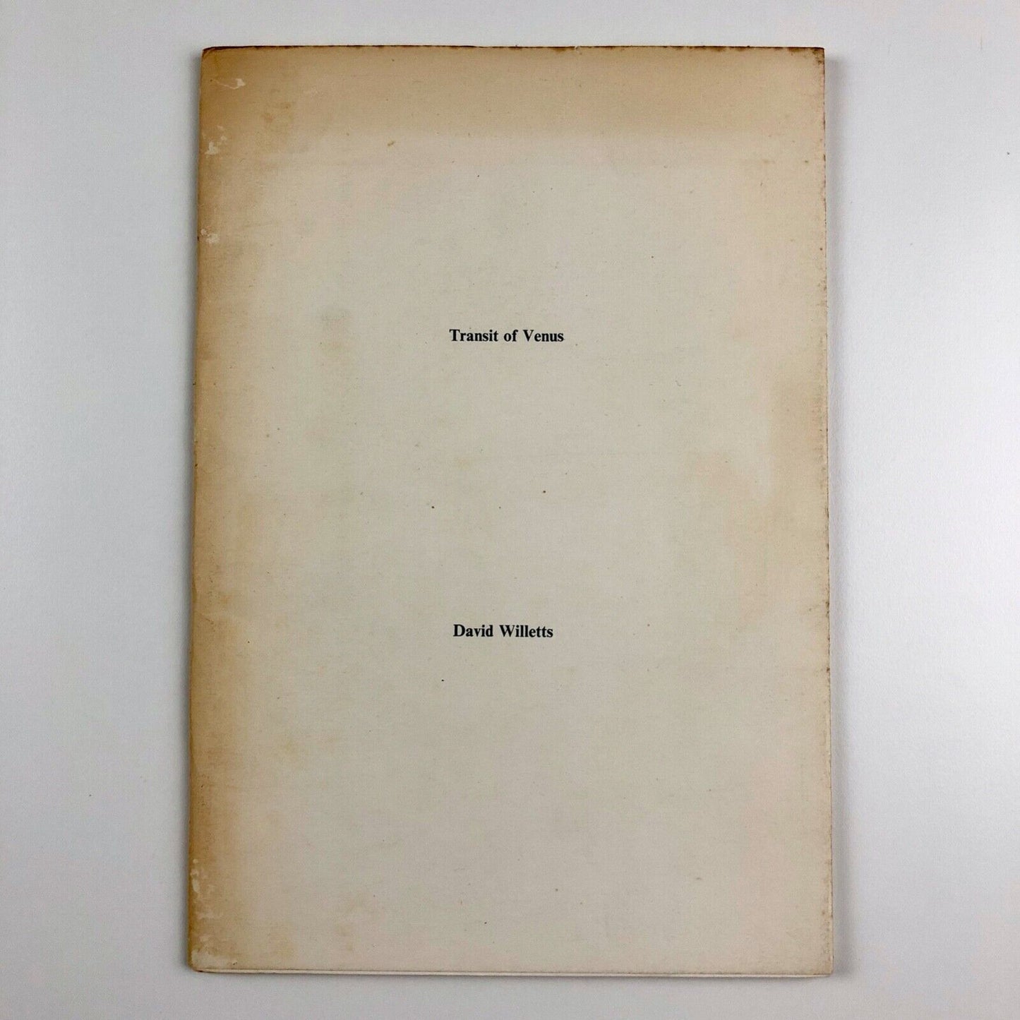 Transit of Venus by David Willetts | Coracle Press, 1975 | signed and numbered