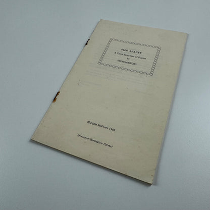 Pied Beauty. A Third Selection of Poems by Eddie McGrory signed 1986 to Lyn Le Grice