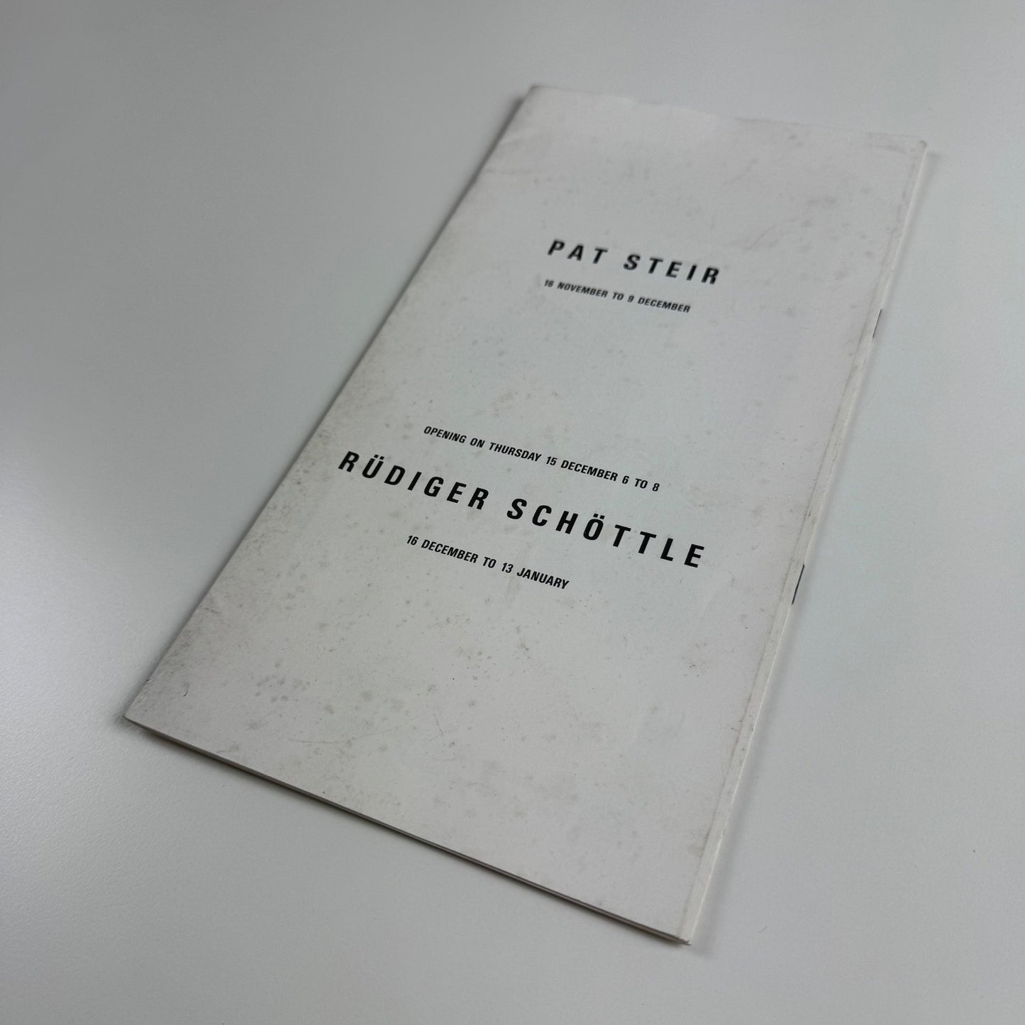 Catalogue for Pat Steir. The Little Critic | Victoria Miro, 1988