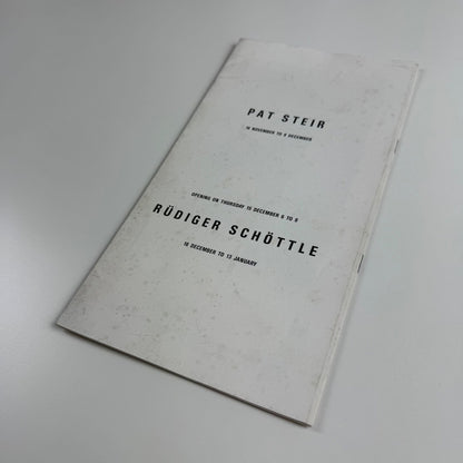 Catalogue for Pat Steir. The Little Critic | Victoria Miro, 1988