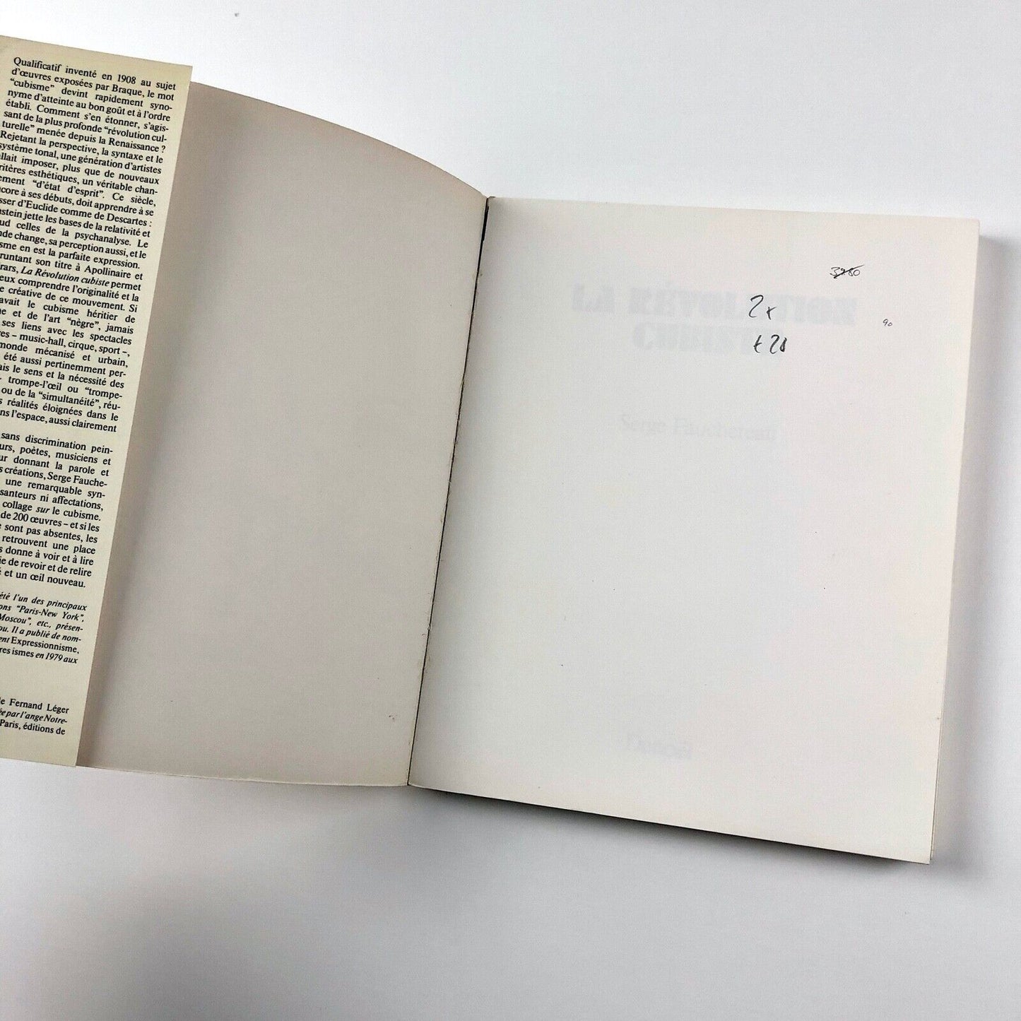 Le Révolution Cubiste by Serge Fauchereau | Editions Denoël, 1982