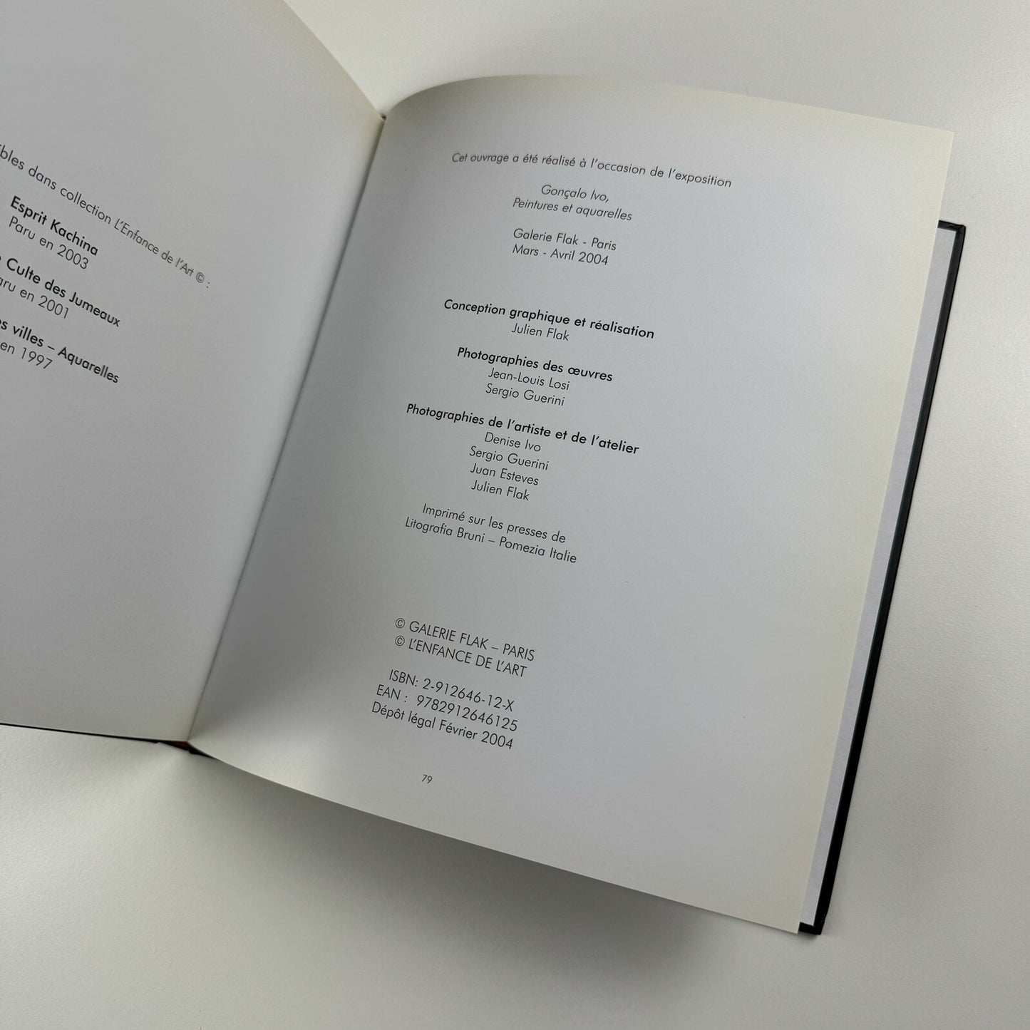 Gonçalo Ivo. Paintings and watercolours. Peintures et aquarelles Galerie Flak