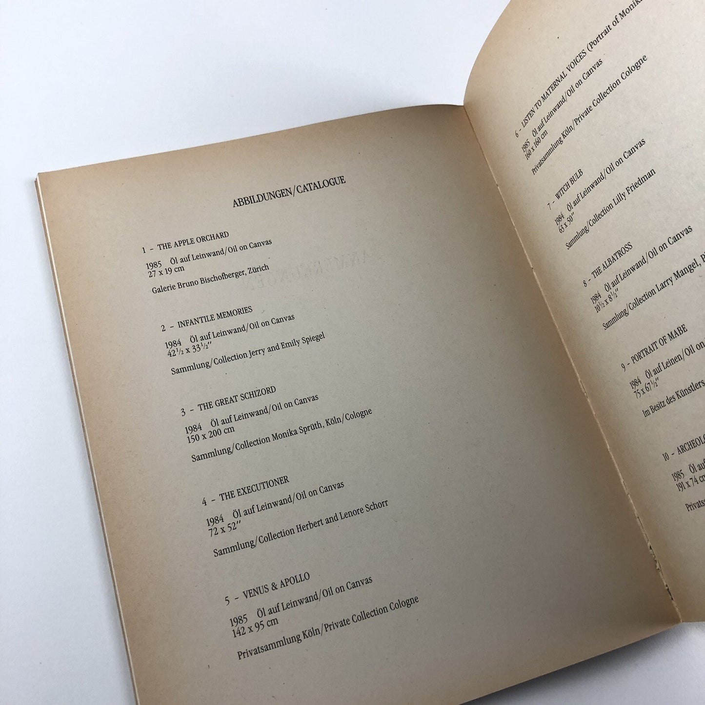 George Condo. Gemälde/Paintings 1984-1987 | Kunstverein Munich catalogue, 1987